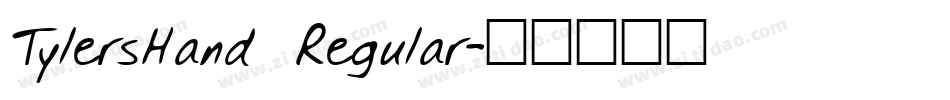 TylersHand Regular字体转换